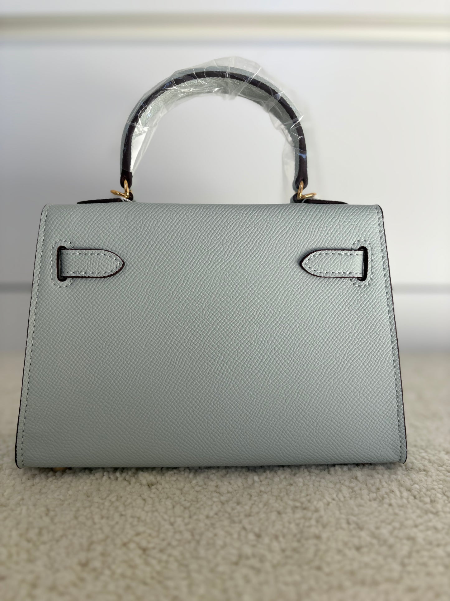 Sac Kelly Élégance 19 cm – Bleu Azur