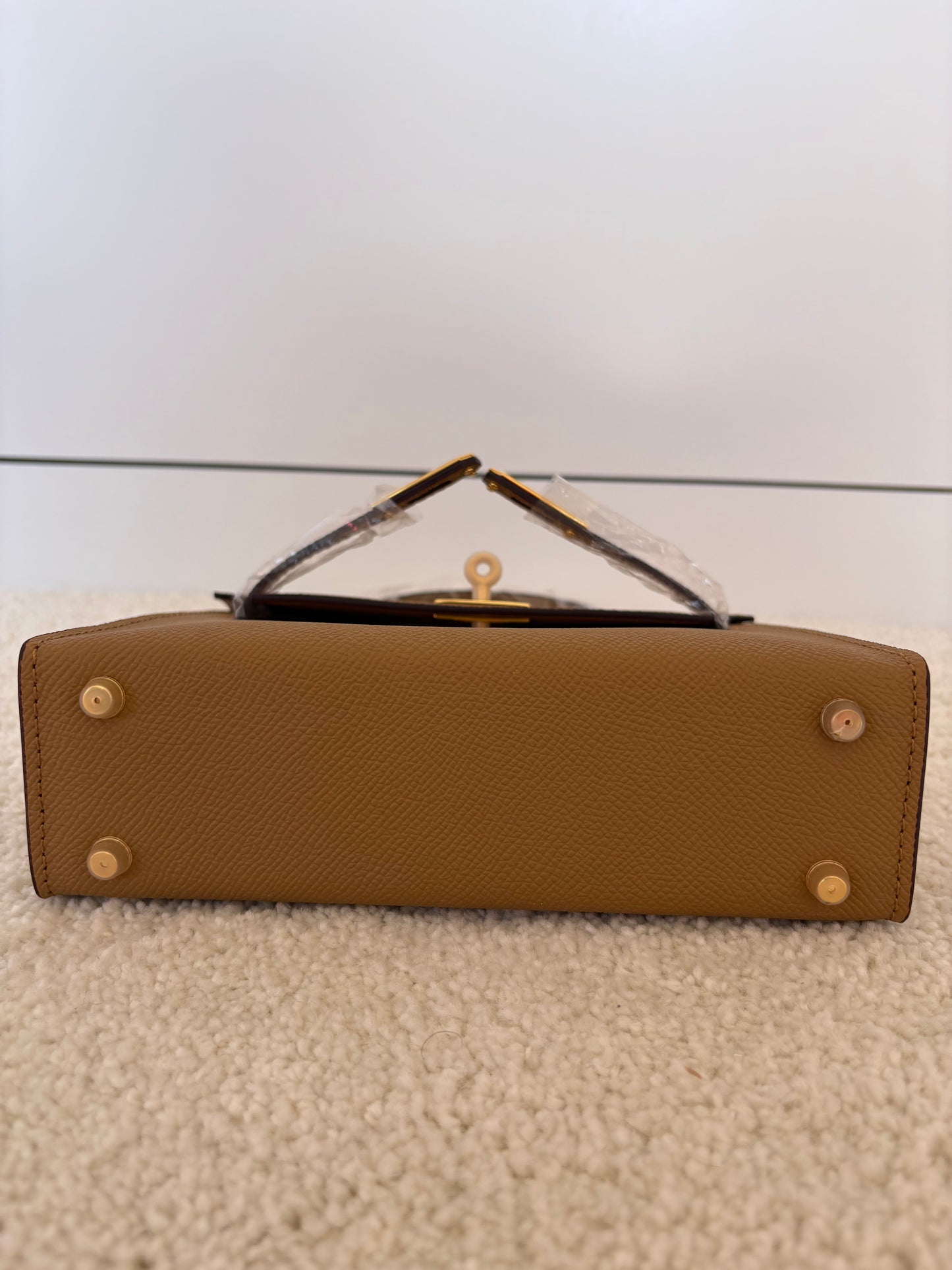 Sac Kelly Élégance 19 cm – Camel