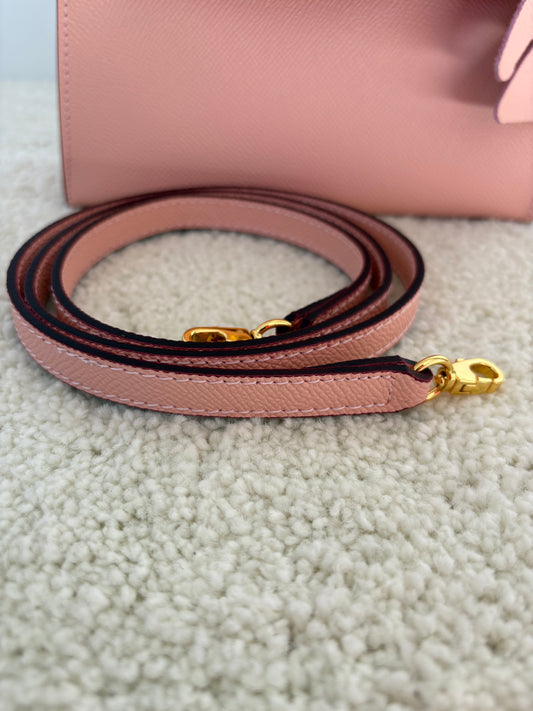 Sac Kelly Élégance 19 cm – Rose Poudré