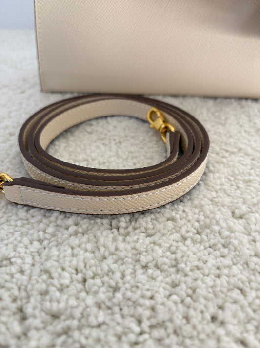 Sac Kelly Élégance 19 cm – Beige Crème