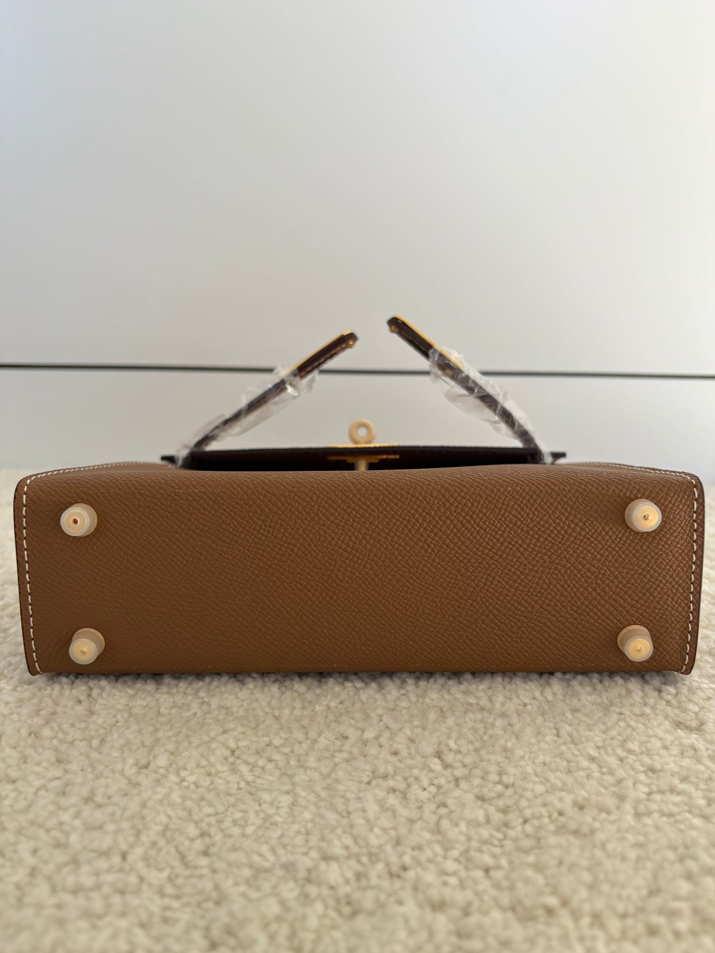 Sac Kelly Élégance 19 cm – Marron  Intense