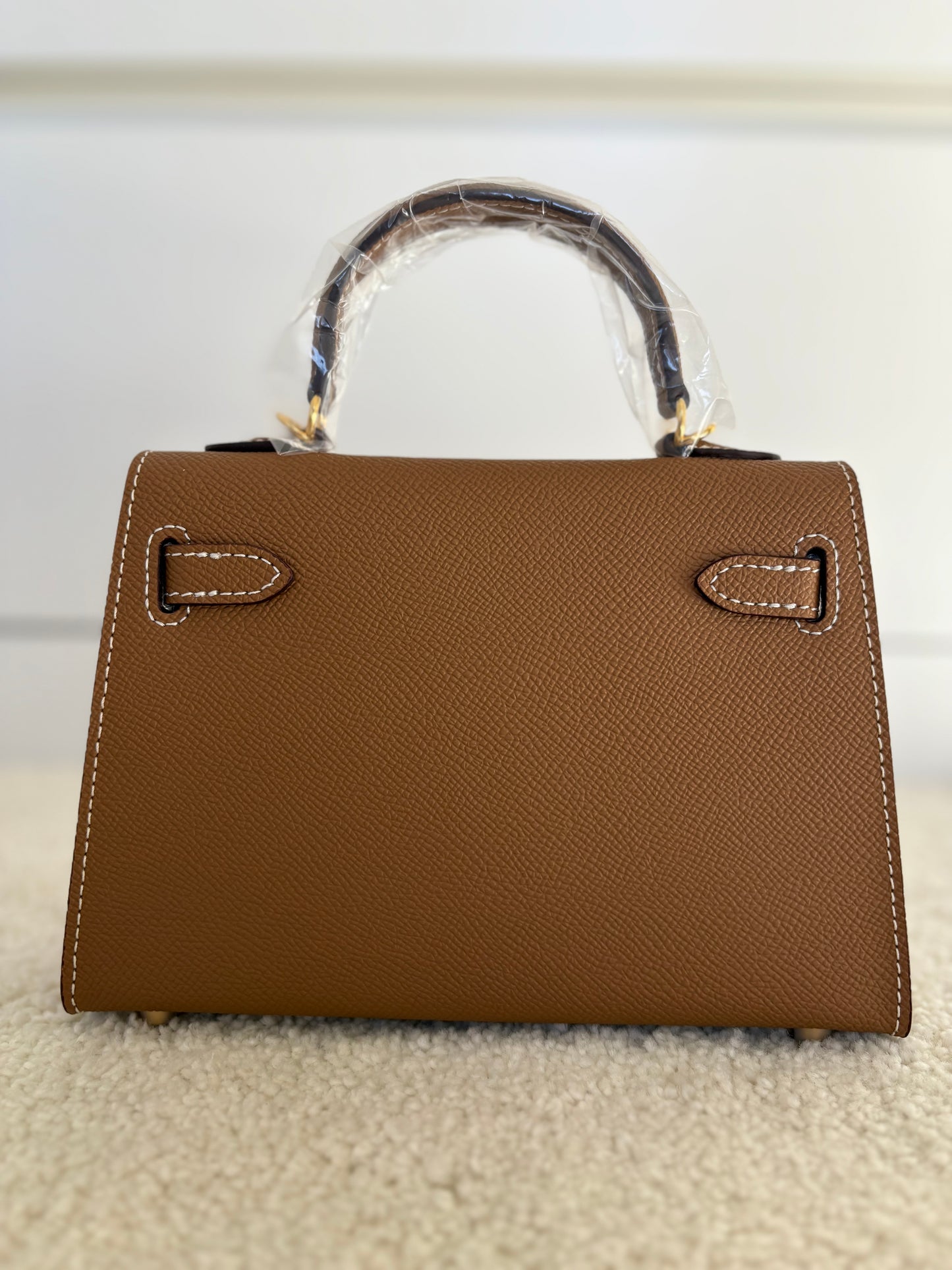 Sac Kelly Élégance 19 cm – Marron  Intense